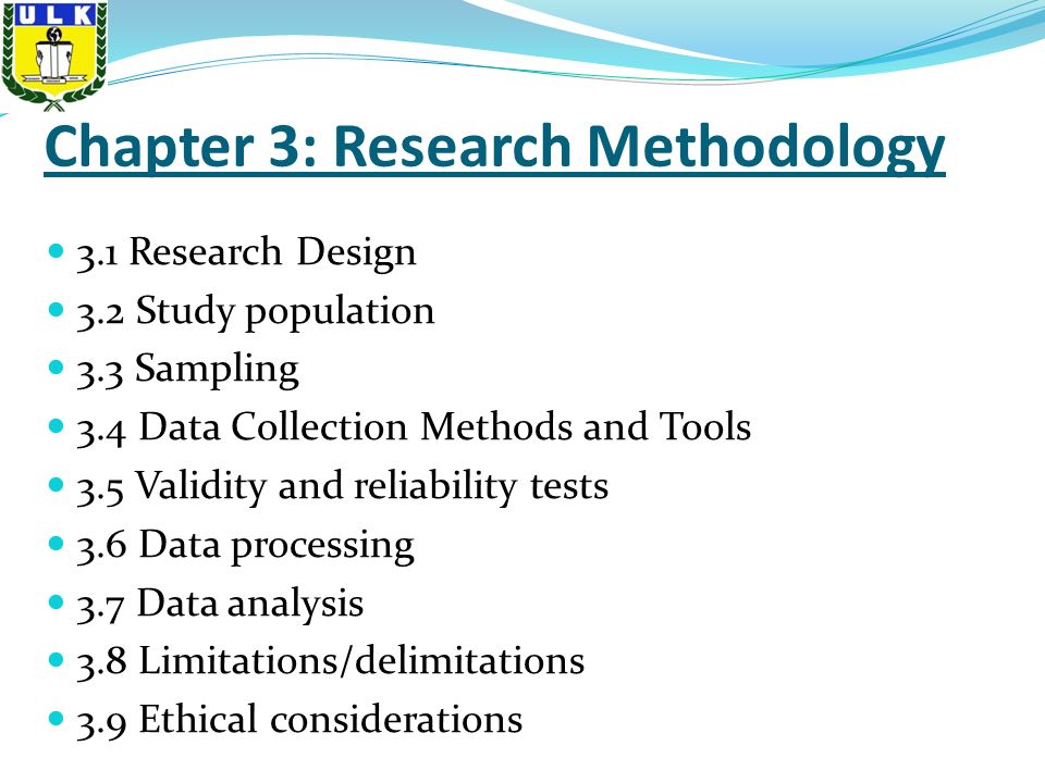Term paper chapter 3 methodology